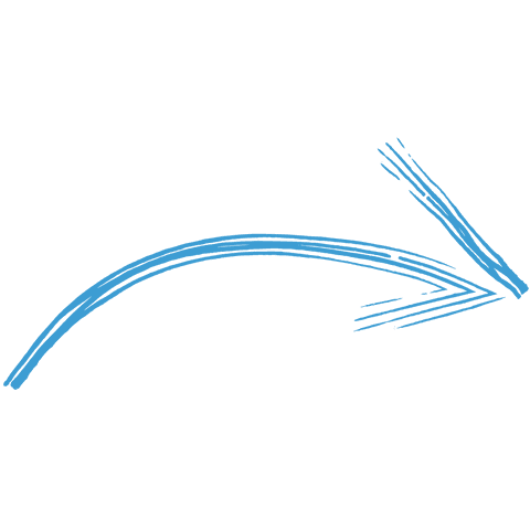 hand drawn blue arrow exploring journey on transparent background - Download Free Stock Videos Pikwizard.com