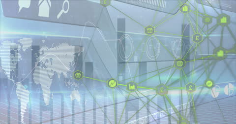 Global Network Connections in Digital Business Interface