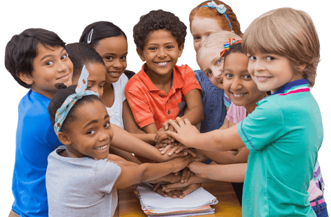 diverse group of happy children stacking hands transparent background - Download Free Stock Videos Pikwizard.com