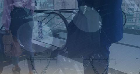 Global Connected Businessman Utilizing Digital Technology