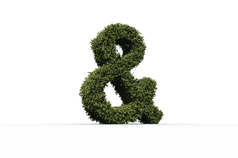 Eco-Friendly Ampersand Symbol on Transparent Background - Download Free Stock Videos Pikwizard.com