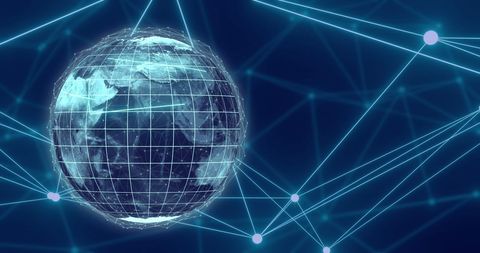 Global Digital Networking Connections Concept - Download Free Stock Images Pikwizard.com