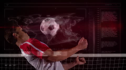 Digital Analysis of Soccer Action with Futuristic Overlay