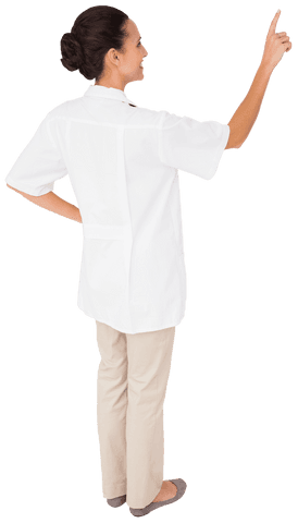 Biracial Businesswoman Pointing for Virtual Interface on Transparency - Download Free Stock Videos Pikwizard.com