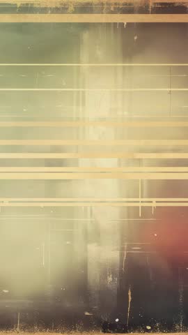 Vertical abstract motion: Pale yellow bars sliding and fading over blurred color field