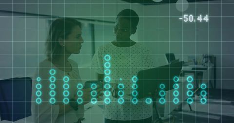 Financial Data Processing with Colleagues in Business Office - Download Free Stock Images Pikwizard.com