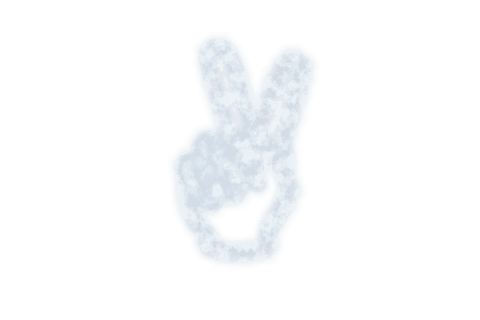 Cloud-Like Peace Sign Hand Gesture on Transparent Background - Download Free Stock Videos Pikwizard.com