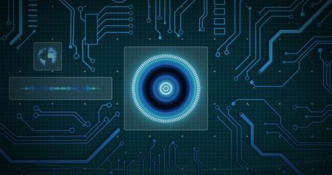 Digital Circuit Board with Data Processing Interface - Download Free Stock Images Pikwizard.com