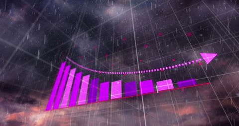 Graphical Data Analysis Under Dramatic Stormy Skies - Download Free Stock Images Pikwizard.com