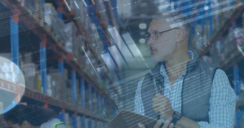 Warehouse Logistics and Data Analytics Concept with Employees - Download Free Stock Images Pikwizard.com