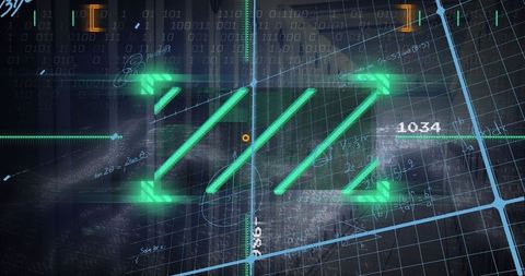 Digital Futuristic Interface with Neon Green Elements - Download Free Stock Images Pikwizard.com
