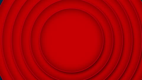 Abstract Red Concentric Circles on Black Background