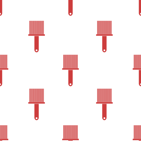 Red Pattern of Paintbrushes on Transparent Background Vector - Download Free Stock Videos Pikwizard.com