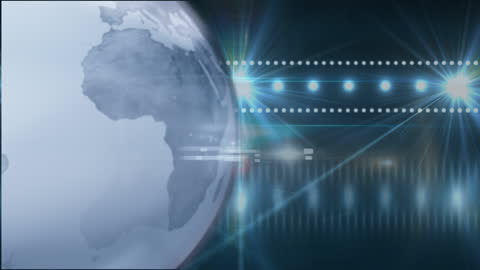 Digital Globe with Abstract Technology Background