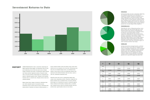 Green Themed Transparent Business Performance Charts Illustration - Download Free Stock Videos Pikwizard.com