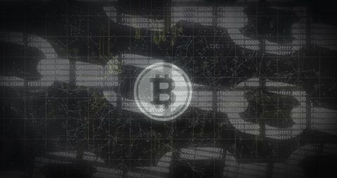 Digital Cryptocurrency Symbol with Security Network - Download Free Stock Images Pikwizard.com