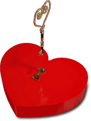 transparent golden key with heart shaped red lock concept - Download Free Stock Videos Pikwizard.com