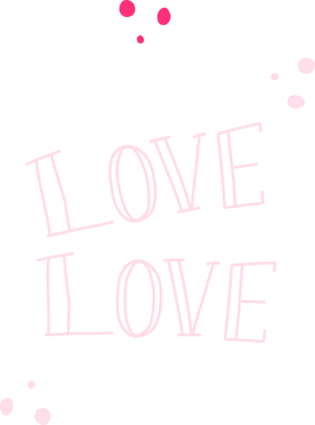 pink outlined love text with dotted decor on transparent background - Download Free Stock Videos Pikwizard.com