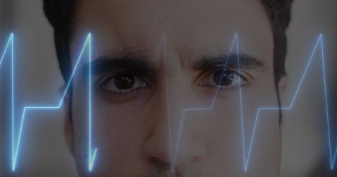 Doctor Analyzing Heart Rate Data Technology Concept