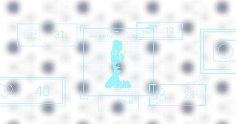 Digital profile with social media engagement elements