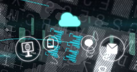 Cloud Computing and Data Processing Conceptual Illustration - Download Free Stock Images Pikwizard.com