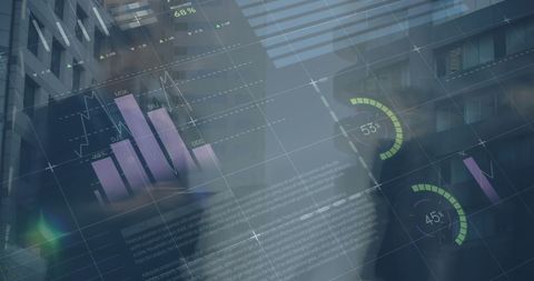 Global Finance Digital Interface with Business People and Data Graphics - Download Free Stock Images Pikwizard.com
