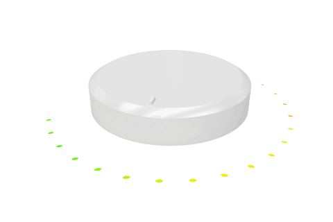 transparent round white knob with colorful indicators - Download Free Stock Videos Pikwizard.com
