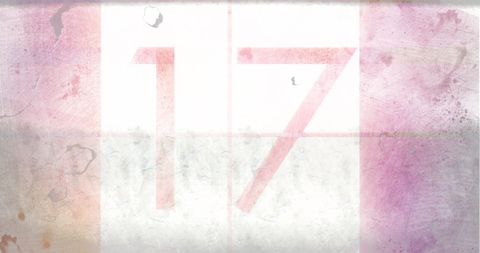 Faded Number Seventeen with Vintage Texture - Download Free Stock Images Pikwizard.com