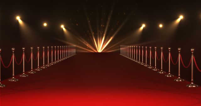 Elegant Red Carpet and Spotlights Glamor Event - Download Free Stock Images Pikwizard.com