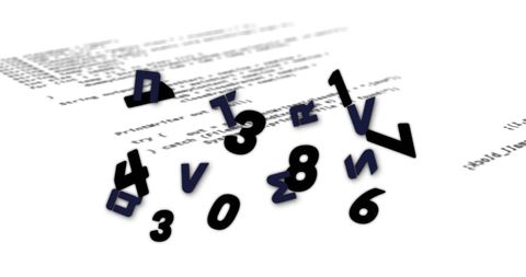 Dynamic Numbers and Alphabet Elements on Data Processing Background - Download Free Stock Images Pikwizard.com