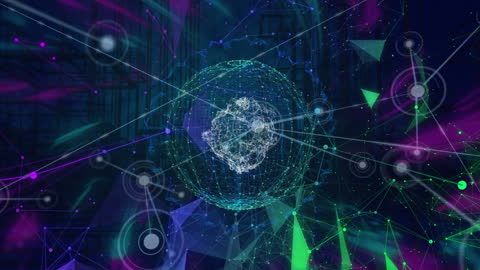 Futuristic Network Connections in Digital City