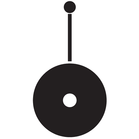 Black Pendulum Illustration with Copy Space on Transparent Background - Download Free Stock Videos Pikwizard.com