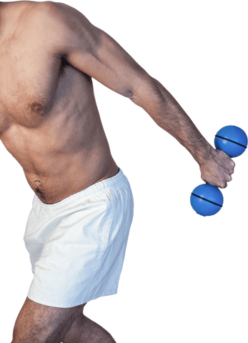 transparent muscle definition with man holding blue dumbbell - Download Free Stock Videos Pikwizard.com