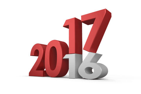 Red 2017 Text with 2016 Transition on Transparent - Download Free Stock Videos Pikwizard.com