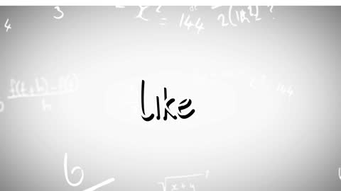 Like Button in Digital Space with Floating Equations