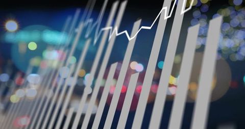 Abstract data processing over urban nightscape