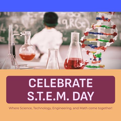 celebrate stem day with positivity and learning - Download Free Stock Templates Pikwizard.com
