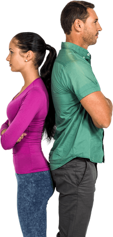 Transparent Tension Between Couple Facing Away Wedding Concept - Download Free Stock Videos Pikwizard.com