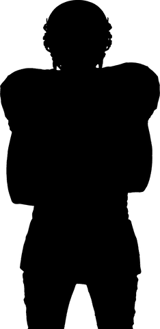 transparent silhouetted american football player action pose - Download Free Stock Videos Pikwizard.com