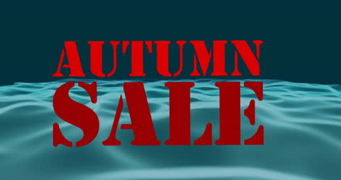 Autumn Sale on Technology Products with Abstract Wave Design