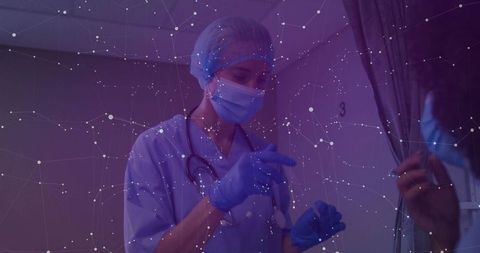 Nurse Conducting Patient Consultation in Hospital Ward