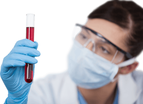 female scientist analyzing transparent test tube liquid - Download Free Stock Videos Pikwizard.com
