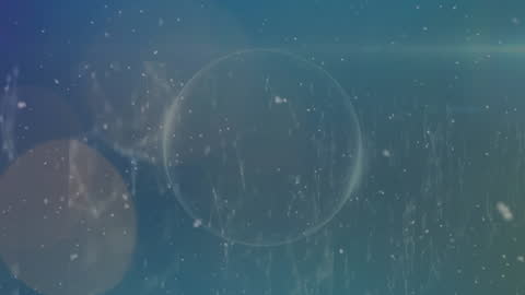 Abstract Digital Globe with Moving Shapes Animation Overlay