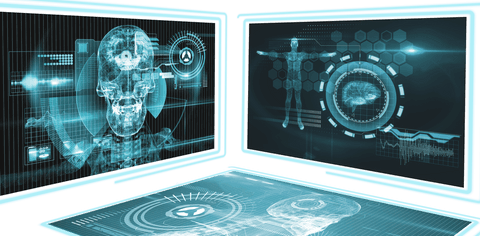 Futuristic Transparent Digital Medical Interface with Scans - Download Free Stock Videos Pikwizard.com