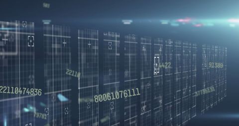 Futuristic Data Display with Digital Numbers and Light Trails - Download Free Stock Images Pikwizard.com