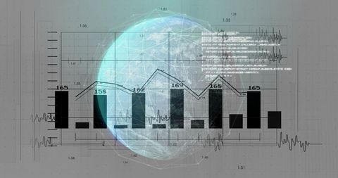 Global Data Processing and Digital Network Connectivity - Download Free Stock Images Pikwizard.com
