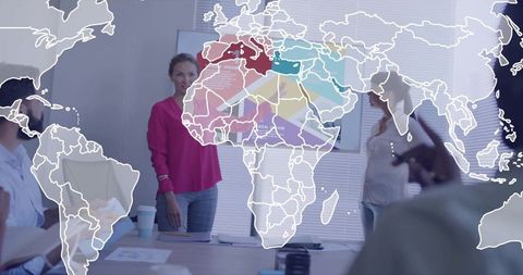 Strategy Meeting with Africa and Mideast Focused Global Digital Map