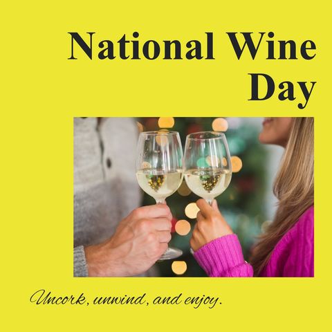 celebrating national wine day with toasting wineglasses - Download Free Stock Templates Pikwizard.com