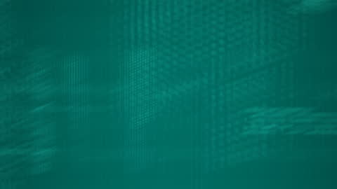 Green Digital Screen With Data Processing Patterns