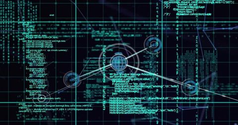 Digital Networking and Data Processing Conceptual Visualization - Download Free Stock Images Pikwizard.com